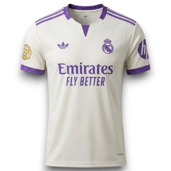 Mens Real Madrid 125th Years Anniversary White - Purple Jersey