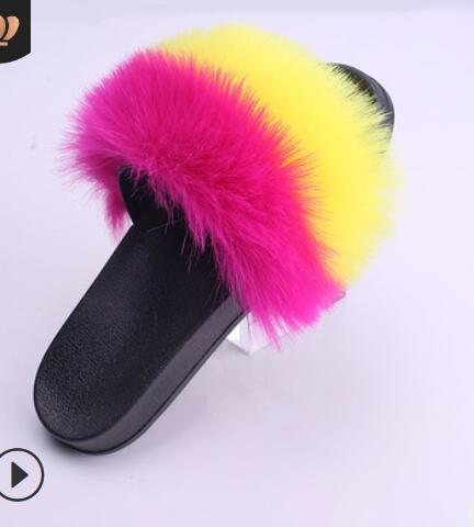 New Women Home Fur Slippers