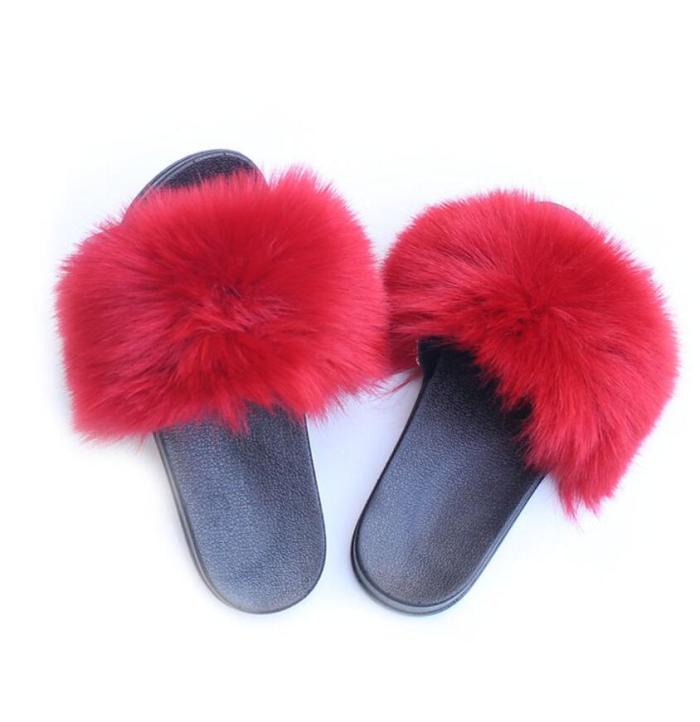 Kids Fur Slippers(processing time 7 days.)