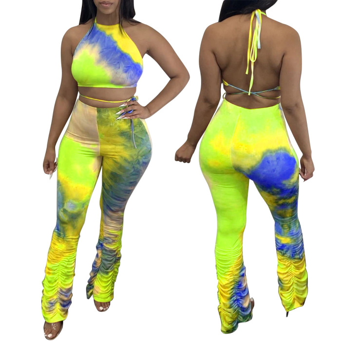Tie Dye Printed Two Piece Sets
