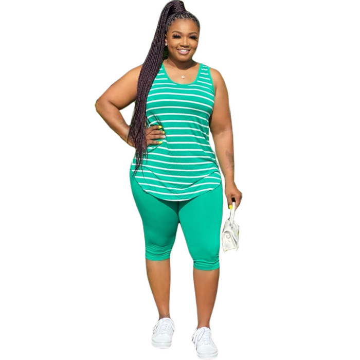 Plus Size Comfort Two Piece Causal Suit