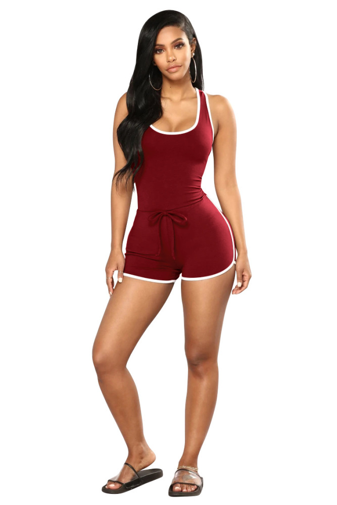 Hot Style Solid Color Sexy Back Sportswear