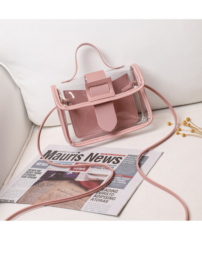 New Cute Transparent Jelly Small Square Bag