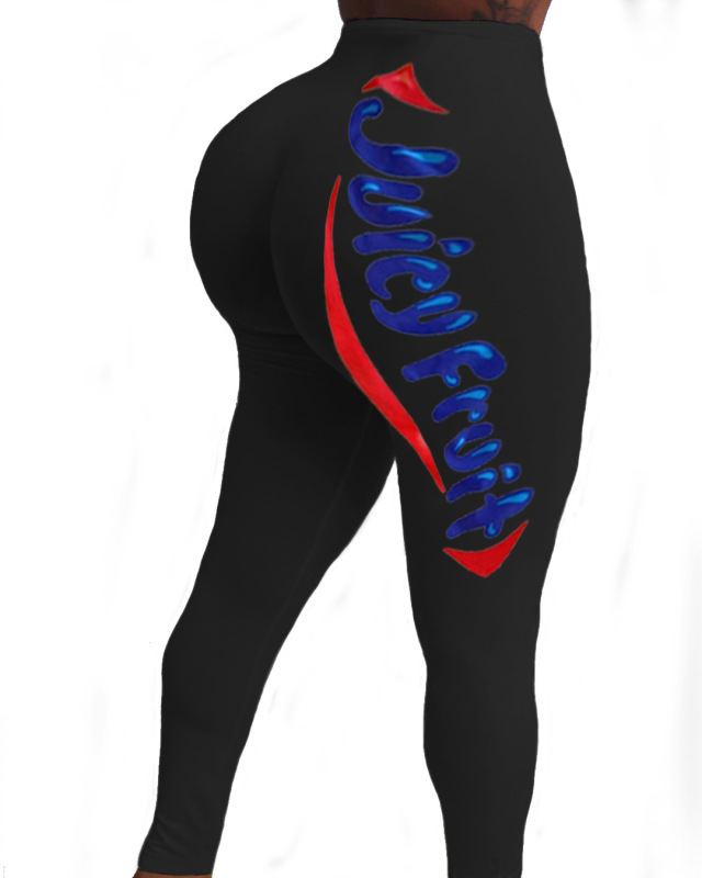 Sexy Tight Printed Long Pants Yoga Pants