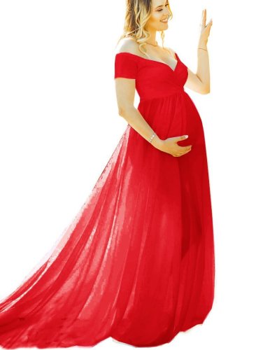 Pregnant Women Short Sleeve Maternity Dress