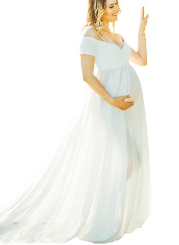 Pregnant Women Short Sleeve Maternity Dress