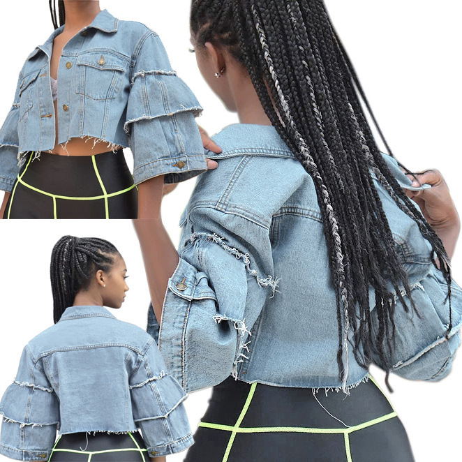 Sexy Fashion Short Jean Jacket