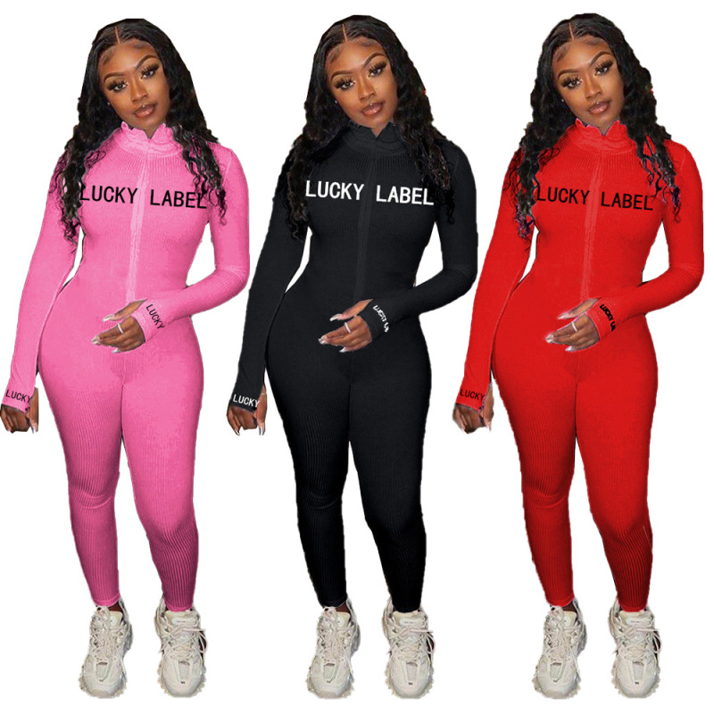  New High-Necked Street Style Jumpsuit