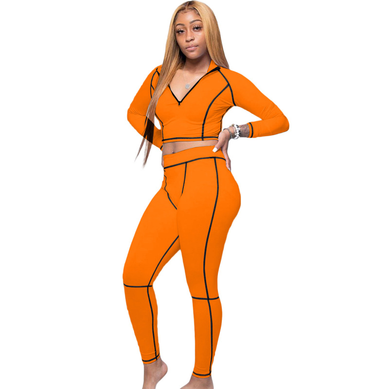 Long-Sleeved Sport Casual Two-Piece Set