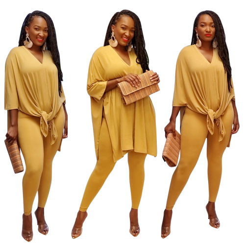 Loose Personality Fashion Causal Two - Piece Set