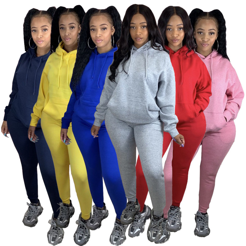 Sporty Casual Warm Two Piece Outfits