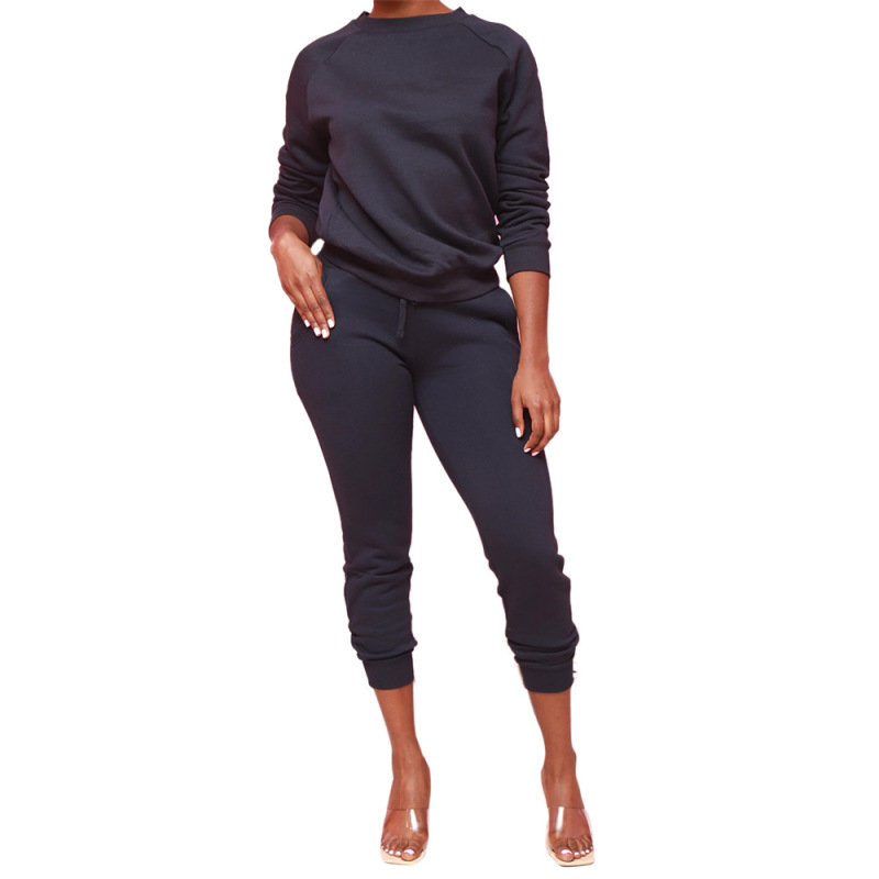 Sporty Women Long Sleeve Casual Two Piece Set