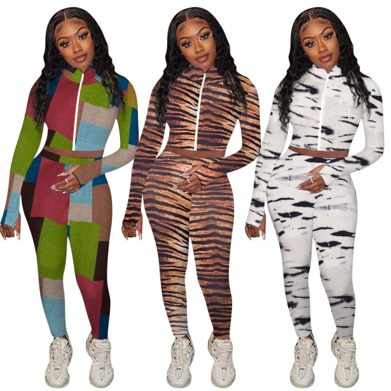 Print Street Style Two Piece Set