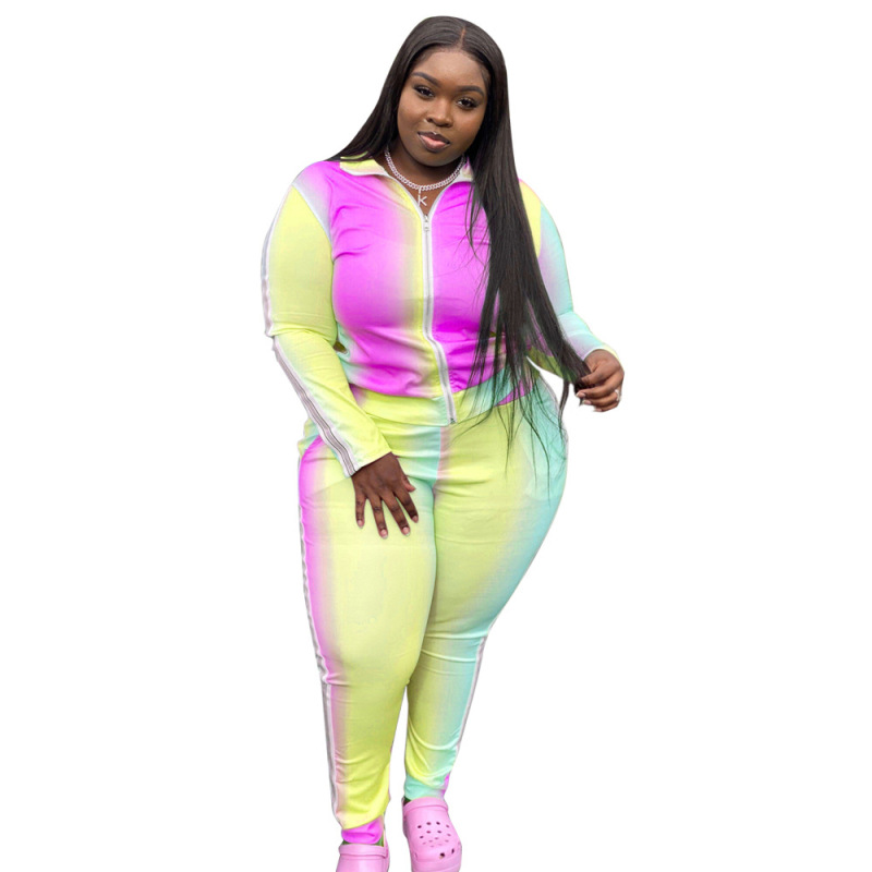 Plus Size Women Causal Sporty Leisure Set