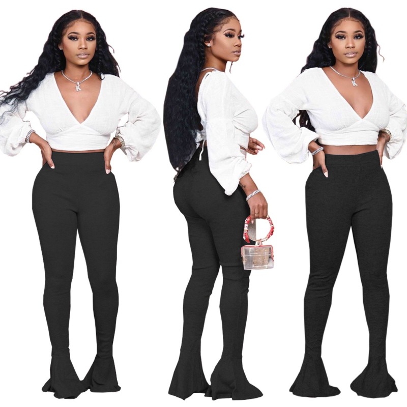 High Elasticity Thickened Women Bell Bottom