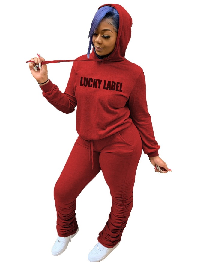 Causal Folds Hoodies Two pieces Outfit