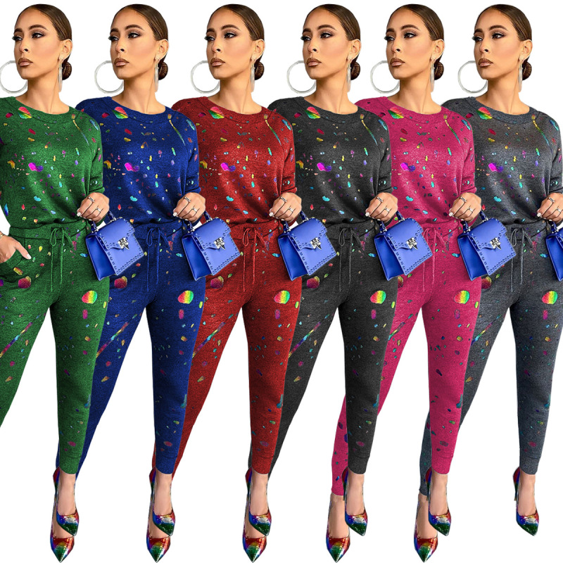 Fashion Print Two Piece Set