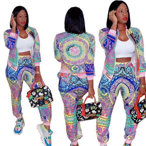 Print Casual Two Piece Set