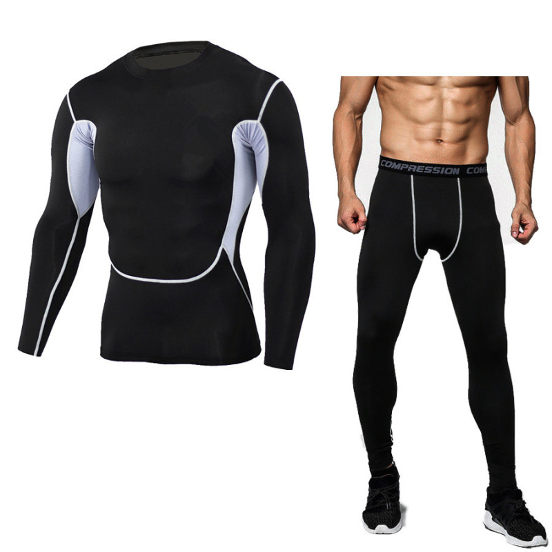 Men's Camouflage Thermal underwear set Long johns winter Thermal underwear Base layer Men Sports Compression Long sleeve shirts