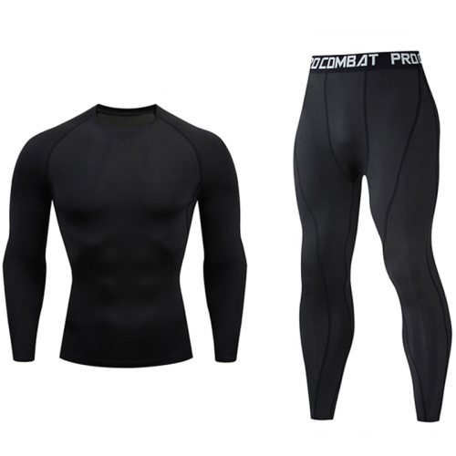 Men's Running Set Gym jogging  thermo underwear skins Compression Fitness MMA rashgard male Quick-drying tights track suit