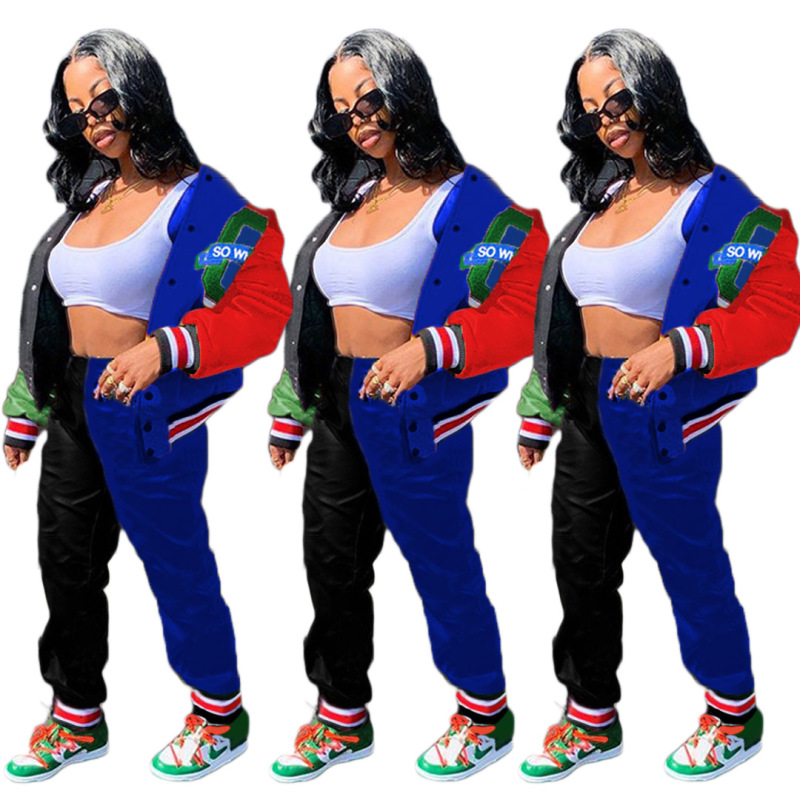 Fashion Print Street Style Two Piece Set