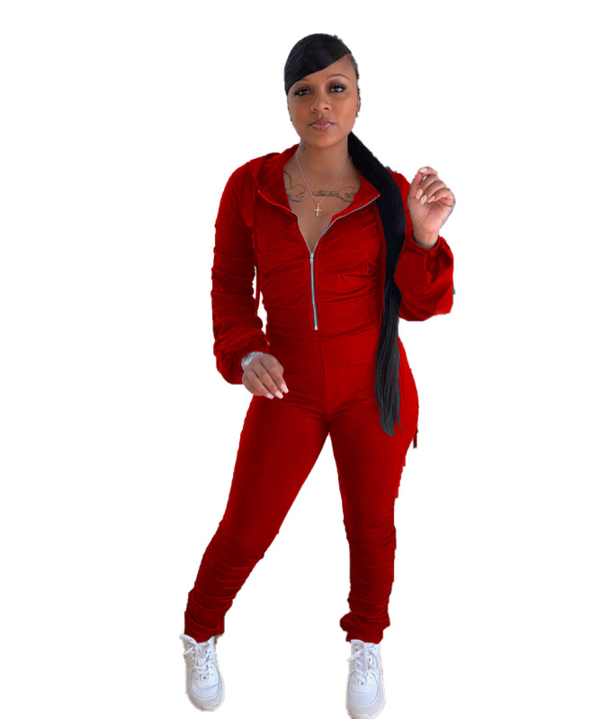 Fashion Two Pieces Set Casual Women Sport Suit