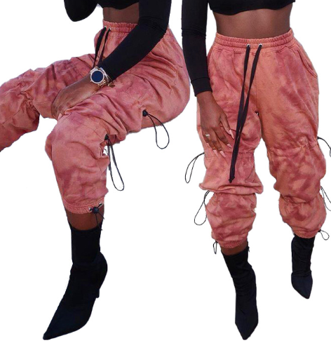 Cool Women Elastic Waistband Sports Loose Pants