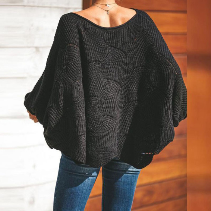 New Style Hot Sale Plus Size Solid Color Sweater Thin Knit Women Sweater