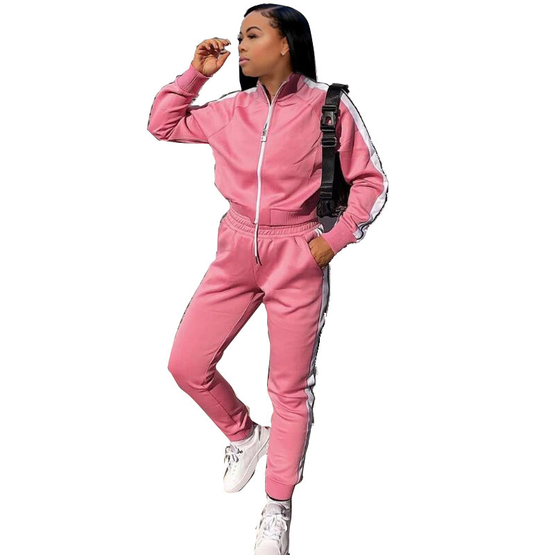 Fashion Long Sleeve Sporty Suit Two pieces Set