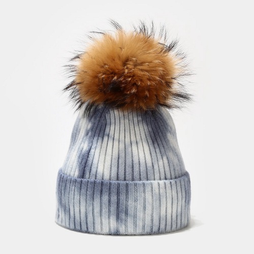New Ladies Winter Tie Dye Knitted Hat