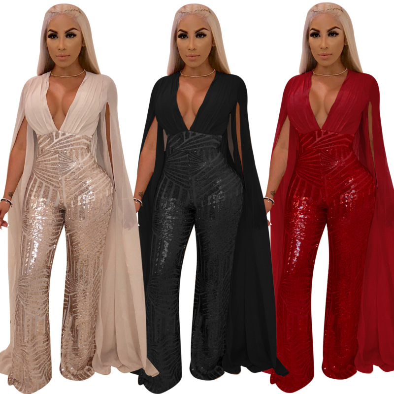 Sexy Beauty Sequin Evening Dress Fashion Suit