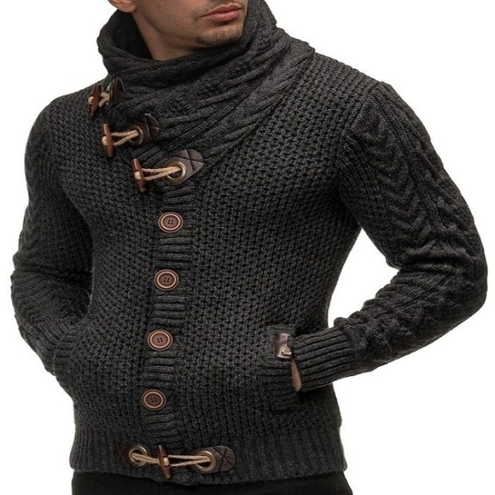2021 New Sweater Men's Men's Autumn And Winter Knitted Large Size Sweater