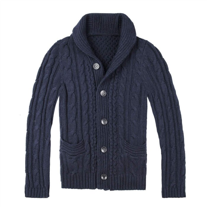 2021 Knitted Long Sleeve Cardigan Men Sweater Streetwear Jacquard Sweater Coat Men Turtleneck Sweater Jacket Winter Sweater Men