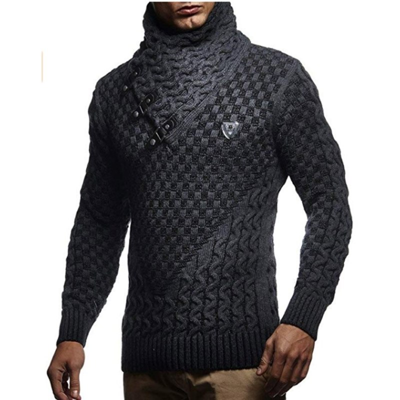 Men Sweaters 2019 Brand New Warm Pullover Sweaters Man Casual Knitwear Winter Men Black Sweatwer XXXL Computer Knitted