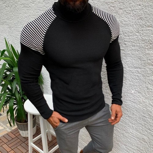 2021 Sweater Men Pullover Sweater Casual Male Knitted Clothes Plus Size Autumn Wineter Turtleneck Slim Fit Warm Sweater Tops