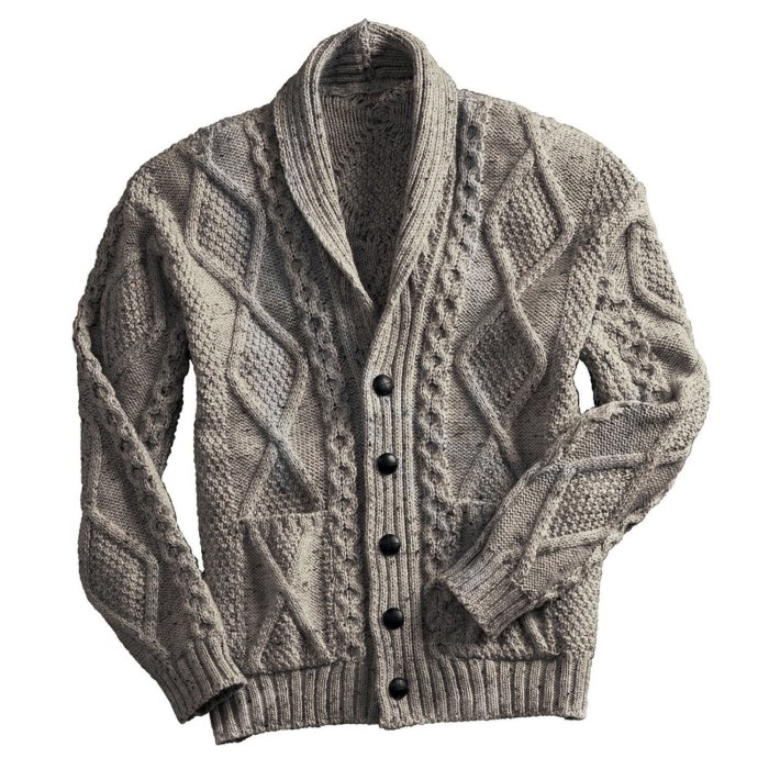 Knitted Cardigan Sweater Jacket Men Single Breasted Button Placket Mens Sweaters Coat Casual Slim Fit Twist Braided Jumper Pull
