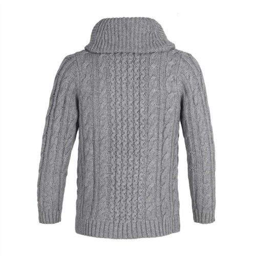 2021 Knitted Long Sleeve Cardigan Men Sweater Streetwear Jacquard Sweater Coat Men Turtleneck Sweater Jacket Winter Sweater Men