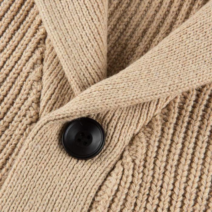 Button Placket Cardigan Sweater Men 2021 Turtleneck Mens Kintted Sweaters Jacket Coats Pull Homme Casual Slim Solid Knitwear XXL