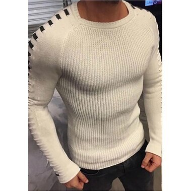 2021 Latest Design Fashion White Autumn Winter Mens Sweaters Casual Warm Male Slim Fit Brand Knitted Coat Black Pullover Tops
