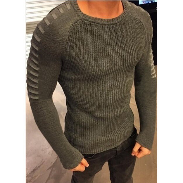 2021 Latest Design Fashion White Autumn Winter Mens Sweaters Casual Warm Male Slim Fit Brand Knitted Coat Black Pullover Tops