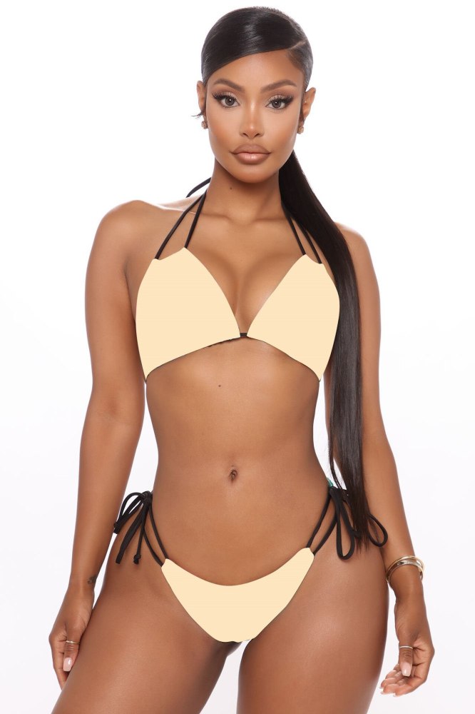 Swimsuit Women Large Size Bikini Ladies Bathing Suit New Plus String Push Up With Print Polyester Sierra Surfer