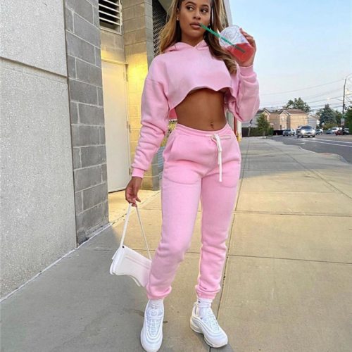 2021 Autumn Winter Tracksuit Sweatshirts Tops and Pants Two Piece Suit Women Trousers Casual Sportwear Matching Set
