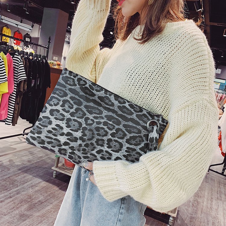 Leopard Fashion Women Square Hangbags Brown Yellow Gray Zebra Pattern