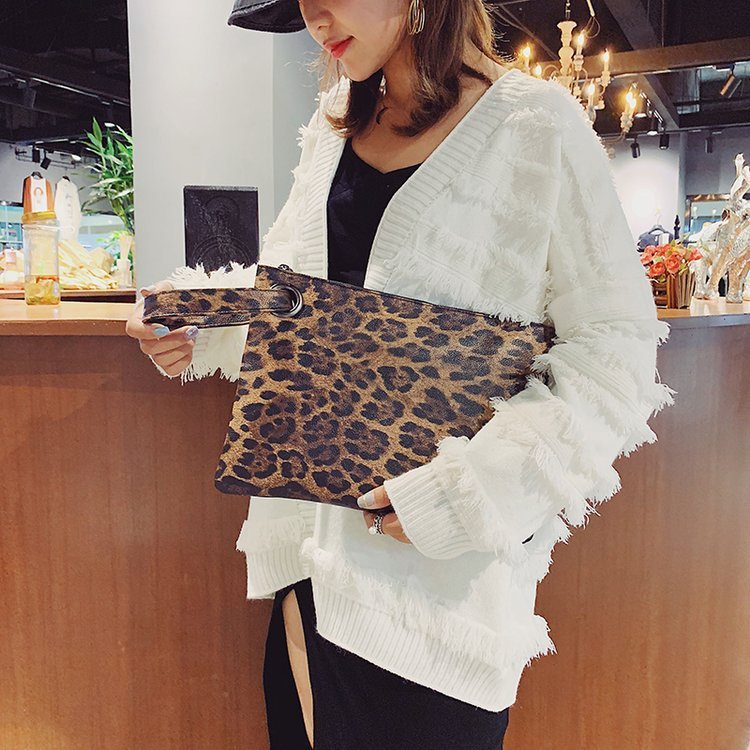 Leopard Fashion Women Square Hangbags Brown Yellow Gray Zebra Pattern