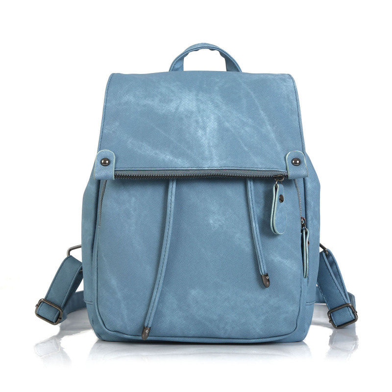 Hot Sale Fashion Women School Work Travel Backpack Bags Black Gray Blue Pink