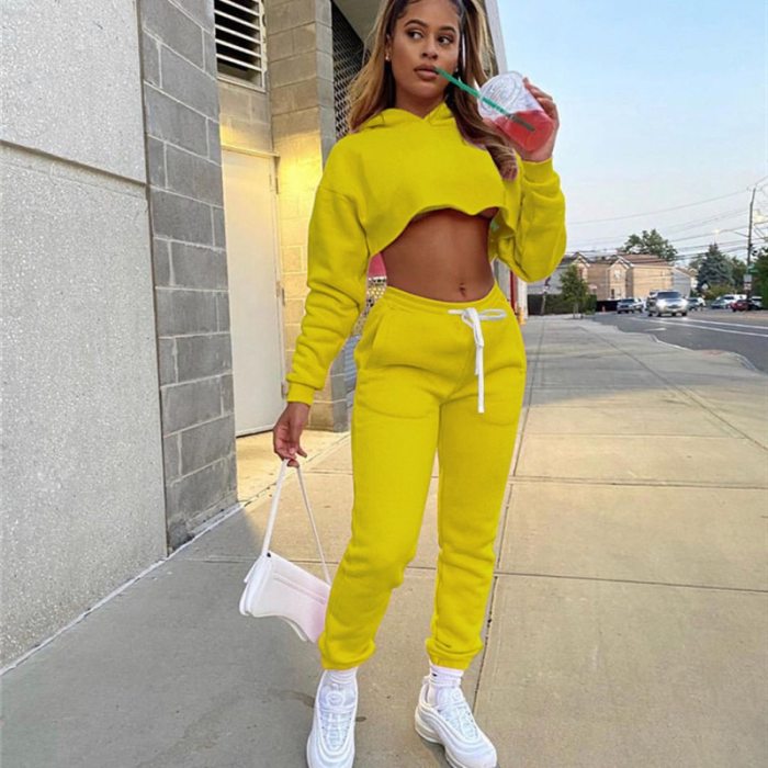 2021 Autumn Winter Tracksuit Sweatshirts Tops and Pants Two Piece Suit Women Trousers Casual Sportwear Matching Set