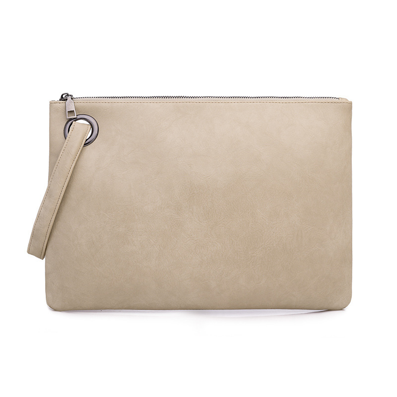 Hot Sale Simple Stylish Solid Color Faux Leather Handbags Black Red Brown Beige Grey