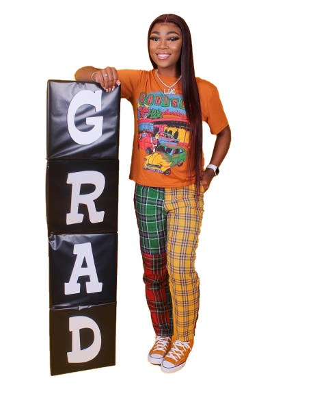colorblock pants outfit