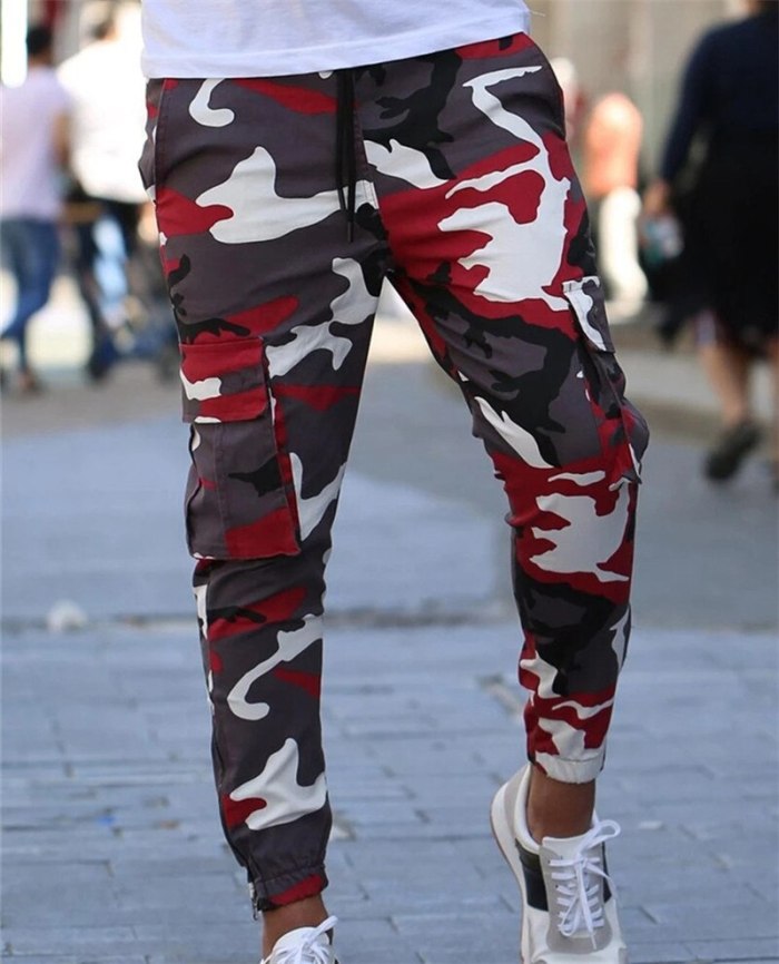 2021Autumn New brand Men hip-hop Pencil pants casual Fashion Joggers Pants Male fitness Trousers outdoor camouflage Sweatpants