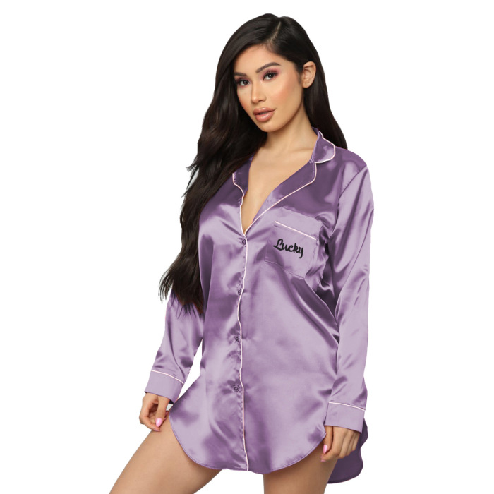 Long Sleeve Comfortable Night Gown